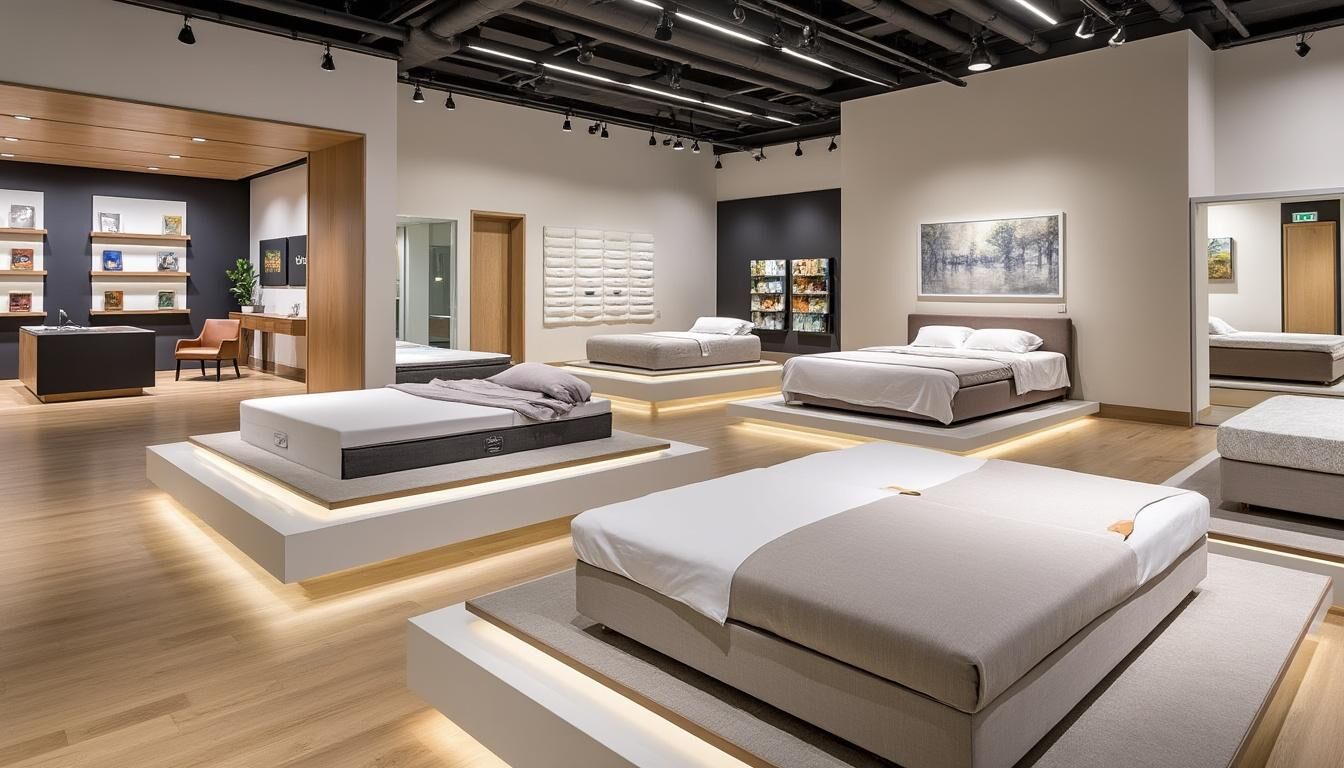 Découvrez tout ce que vous pouvez acheter dans un magasin de literie : matelas, sommiers, oreillers, couettes et accessoires pour optimiser votre sommeil. Transformez votre chambre en un havre de confort !