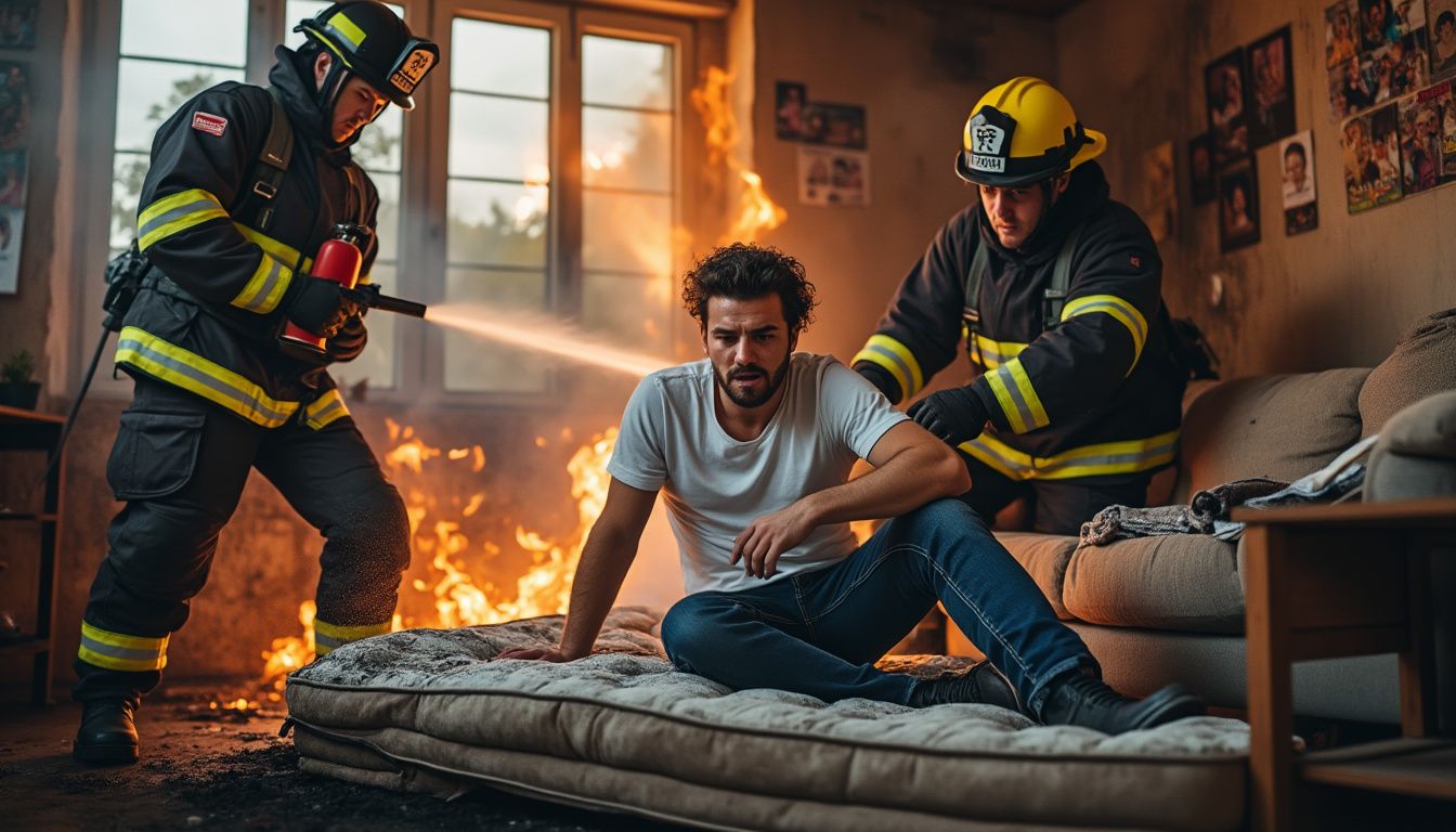 découvrez l'histoire poignante d'un jeune homme de 25 ans sauvé par les pompiers à mazamet après une tentative désespérée de mettre fin à ses jours en incendiant son matelas. un événement tragique qui soulève des questions sur la santé mentale et les comportements suicidaires.